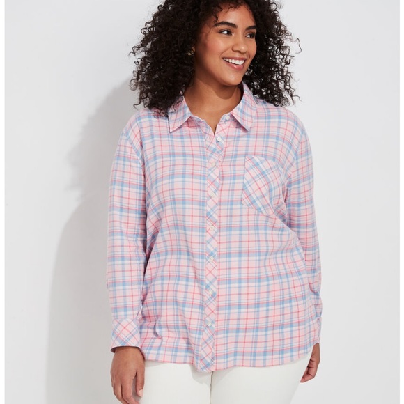 NWT Vineyard Vines Plaid Chilmark Relaxed Button-Down Shirt - size 16 - Picture 2 of 9